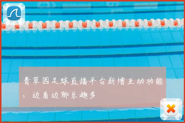 青草园足球直播平台新增互动功能，边看边聊乐趣多
